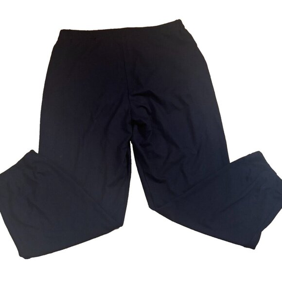 Eileen Fisher Petite Womens Sz PS Black Pull On SOFT Stretch Pants w/ Pockets - Picture 2 of 3